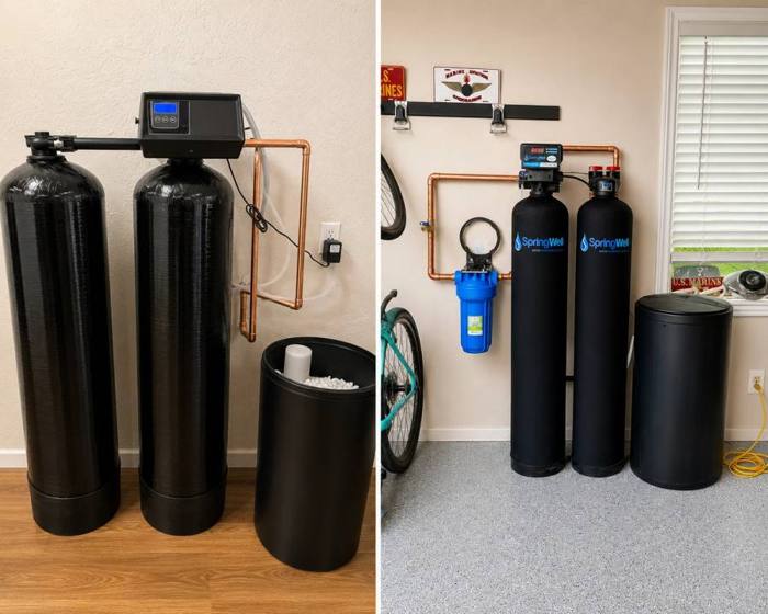 Water softener and filtration installation from the company’s gallery